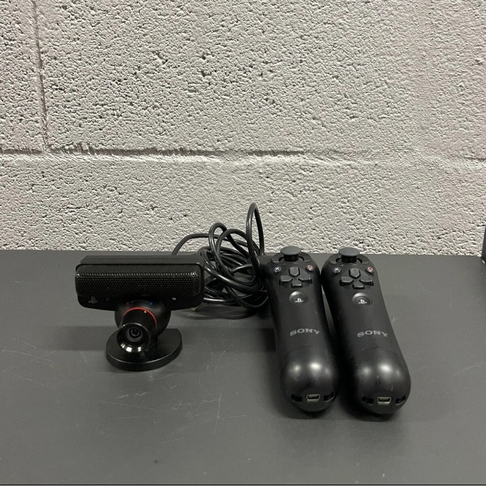 (2) PS Move Navigation Controller PSVR Sony Eye Camera Mic Lot